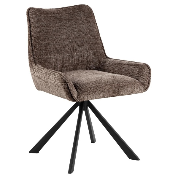 Krzesło Eddie obrotowe brązowe Juto 24 - ACTONA